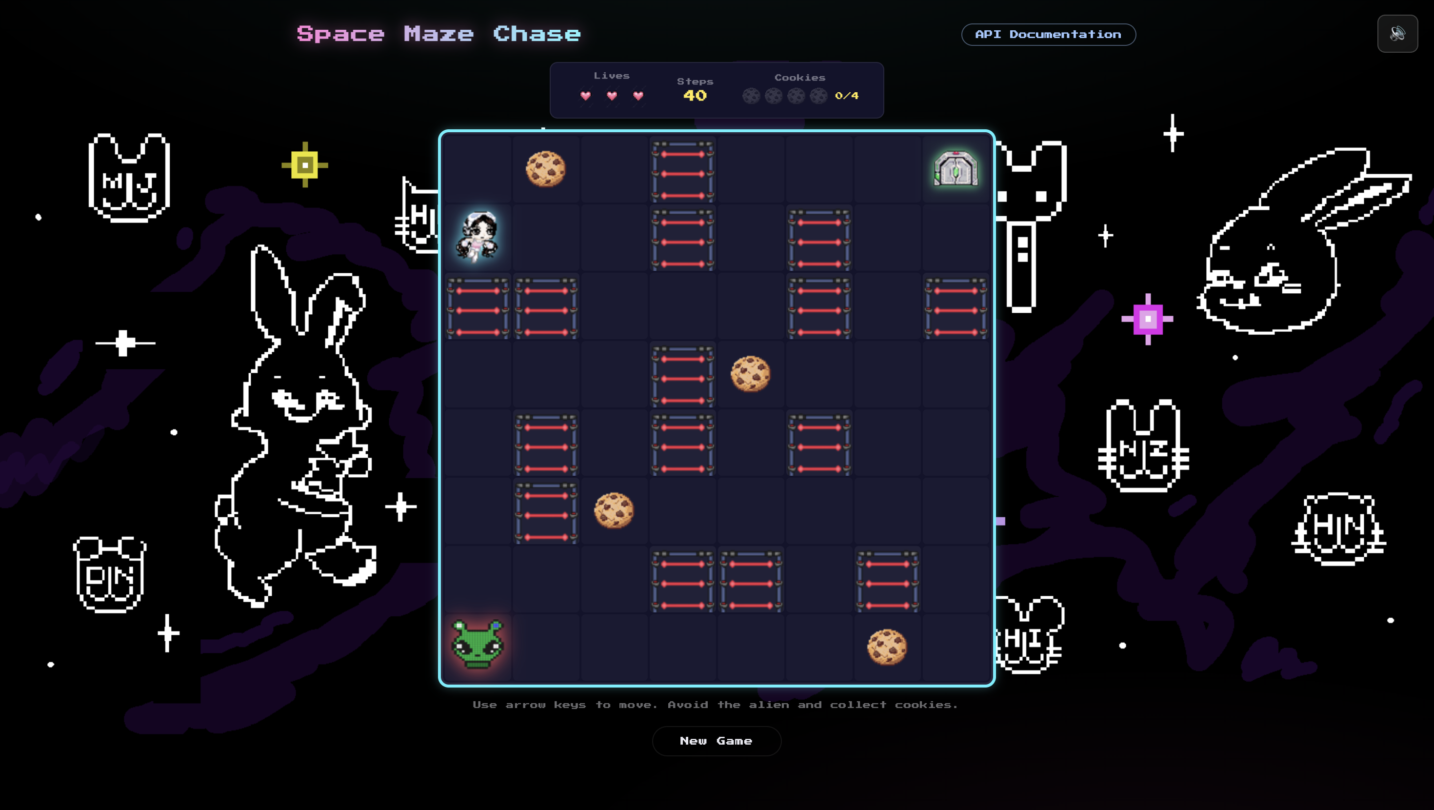 Space Maze Chase game screen